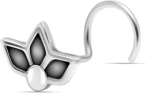 LeCalla 925 Sterling Silver Nose Rings & Studs for Women | Vintage-Inspired Piercing Gifts & Non-Pierced Nose Accessories | Hypoallergenic Clip-On & Screw Nose Pins Body Piercing Jewelry