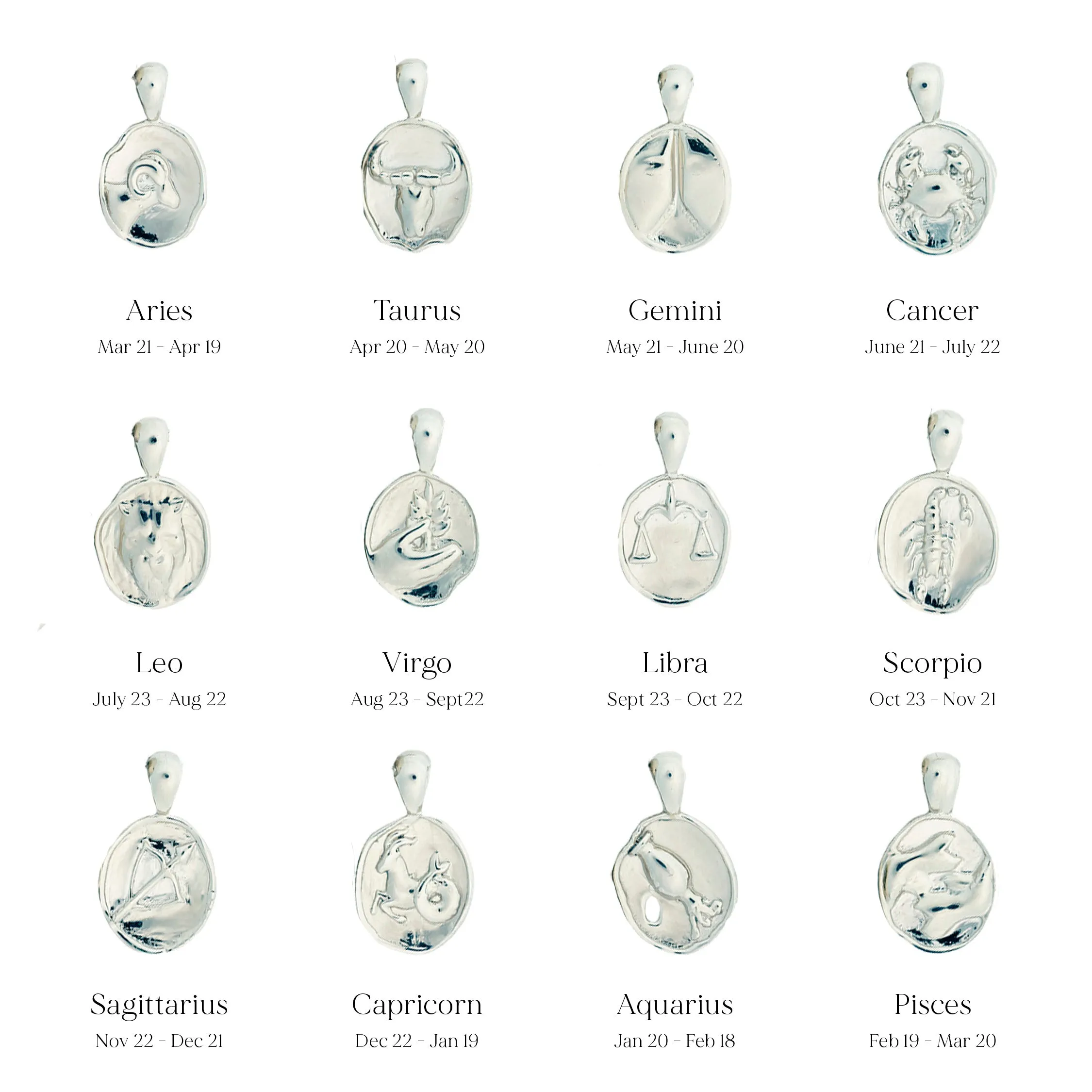 Leo II Necklace - Sterling Silver | 2 Small