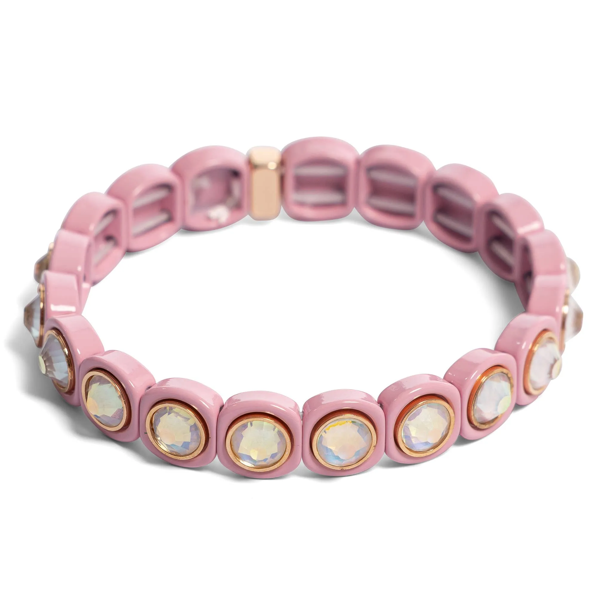 Malibu Sugar - Aspen Jewel 2024 Bracelet Assortment - Emerald Green w/ Pink Stones