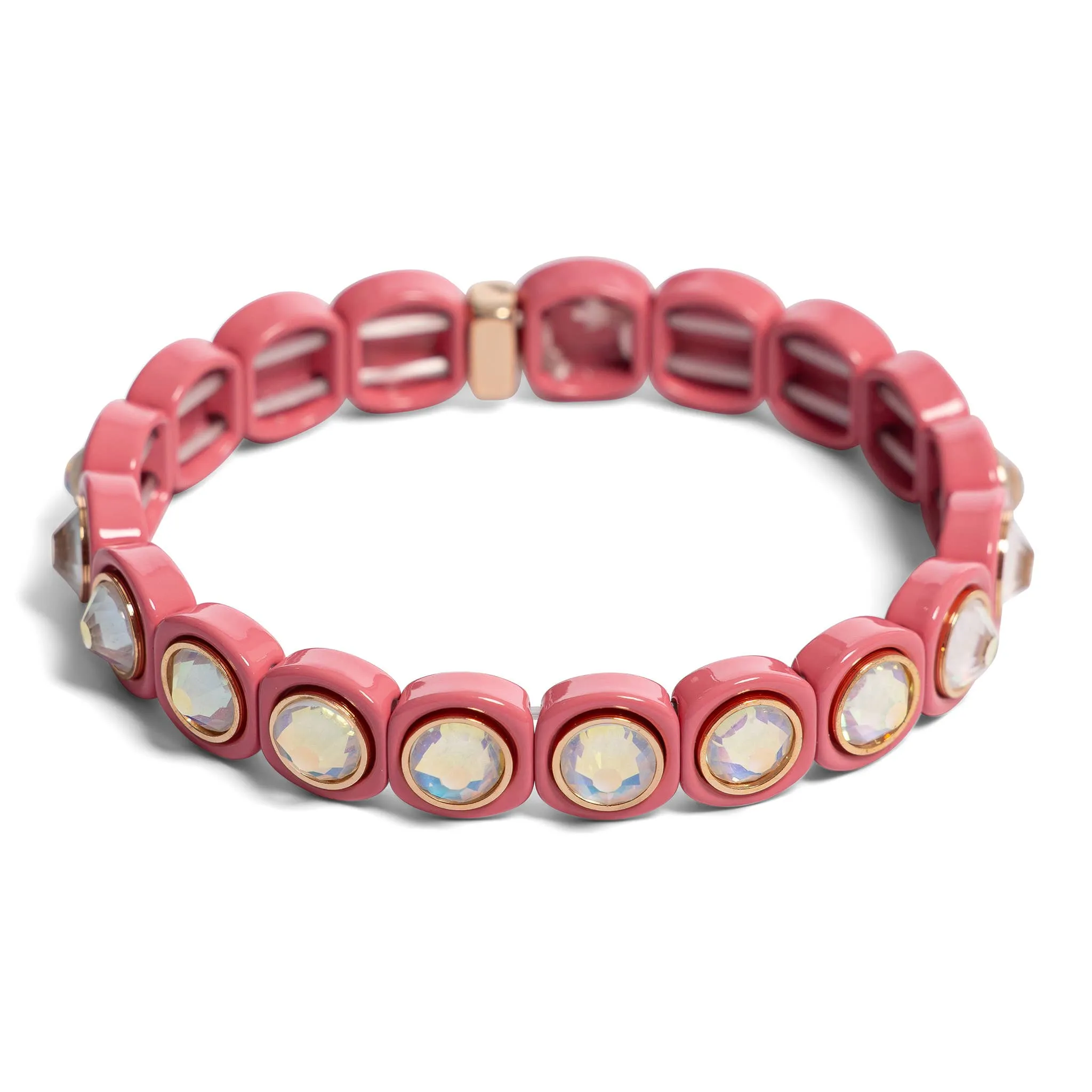 Malibu Sugar - Aspen Jewel 2024 Bracelet Assortment - Emerald Green w/ Pink Stones