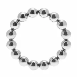 Meridian Stainless Steel Beaded Cock Ring SM