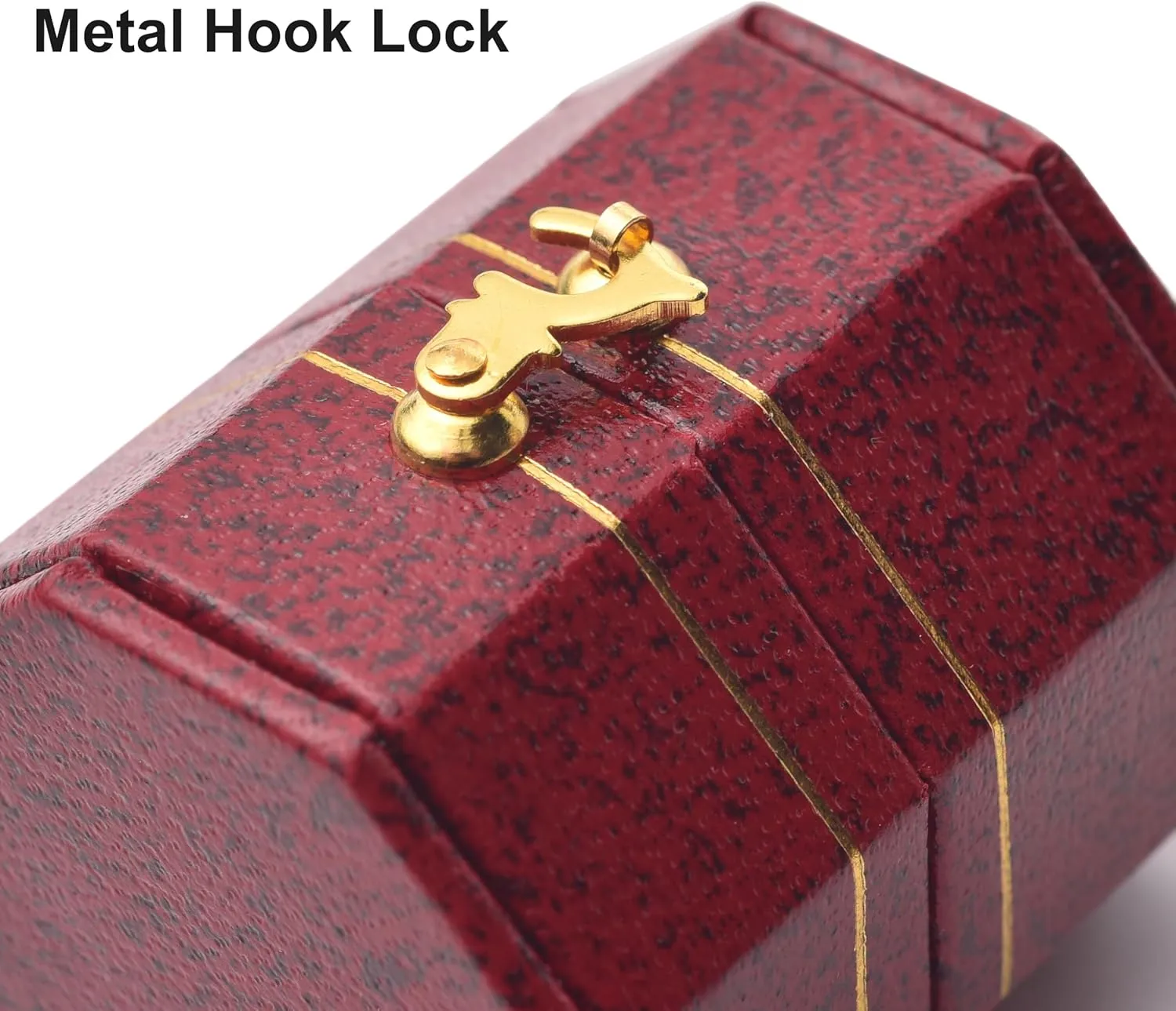 Mini ring box for proposals, engagements, weddings - fits easily in your pocket or handbag - Red