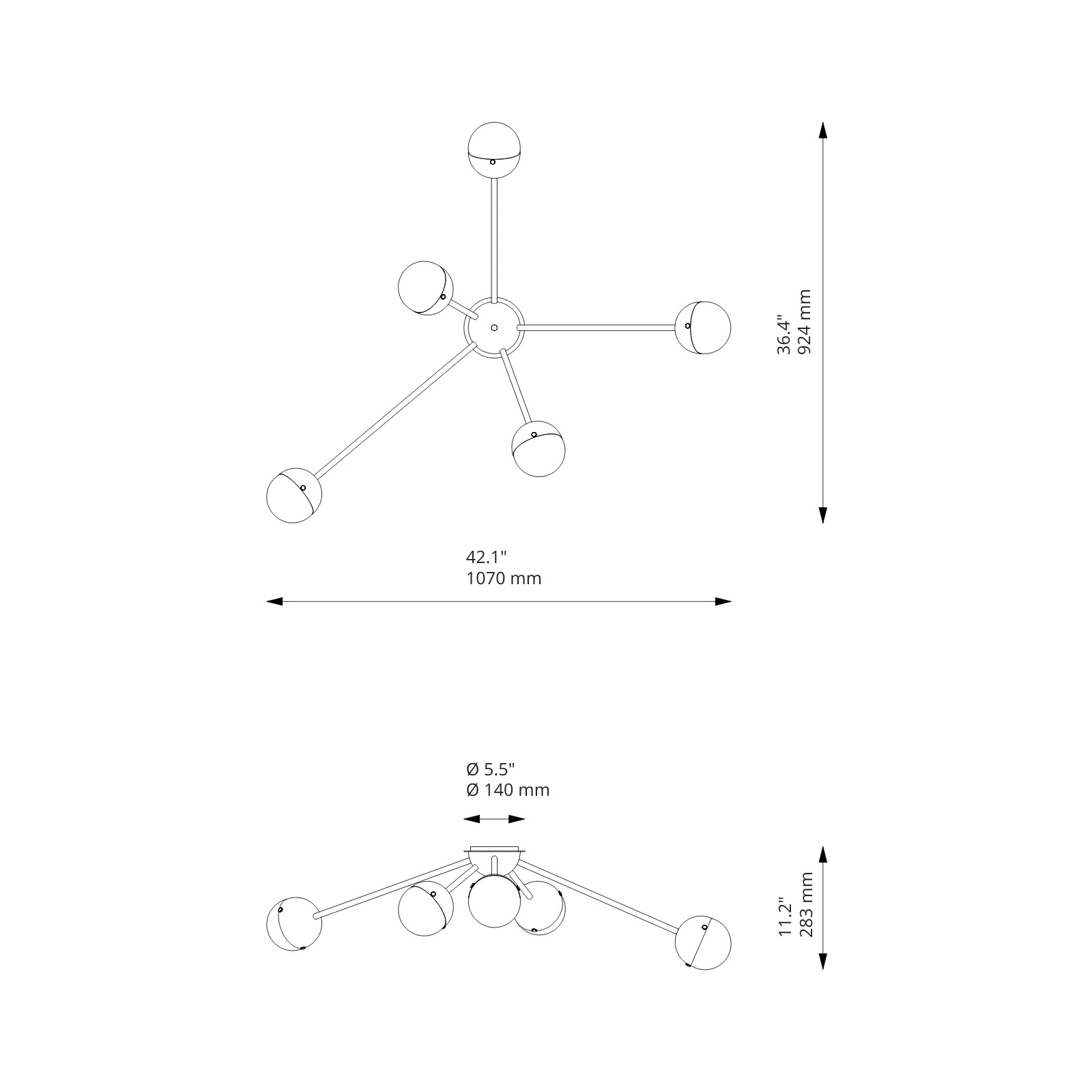 Molecule Spark | Wall Sconce