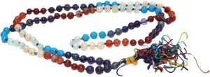 Natural 3 Chakra 6mm 108 Mala Beads, Spiritual, Meditation Beads, Reiki, Japa Mala, Buddhist Prayer Beads, Yoga Bracelet, healing beads LKMALA-RRGU-1486