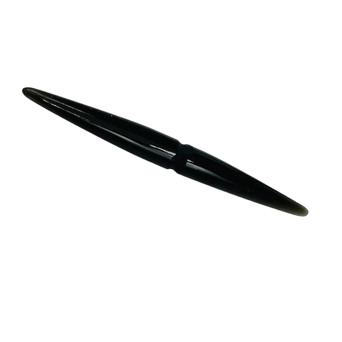 Natural Black Obsidian Crystal Handmade Body Piercing Jewelry, Sizes 14g (1.6mm) to 1/2 inch (12mm) (6g (4mm))