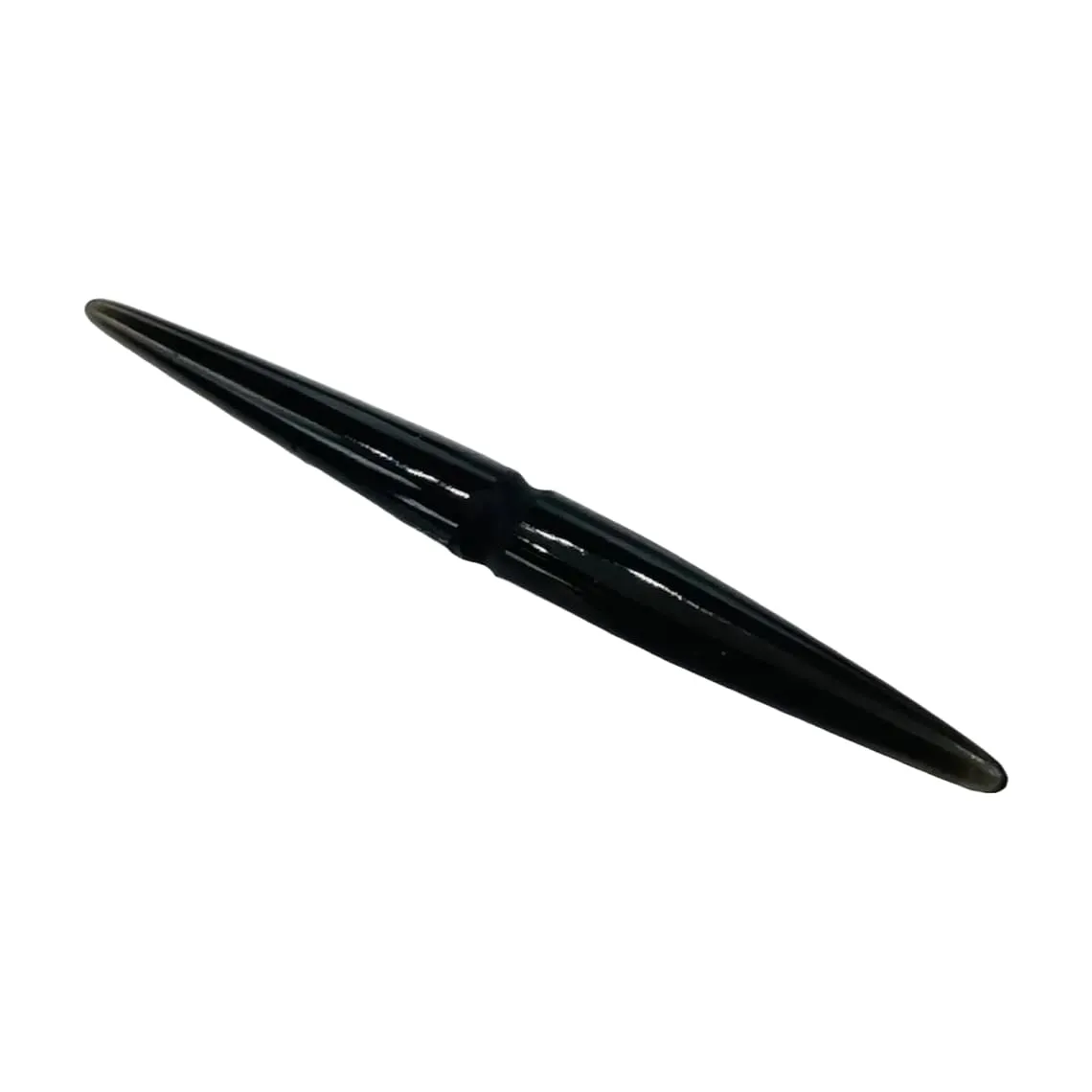 Natural Black Obsidian Crystal Handmade Body Piercing Jewelry, Sizes 14g (1.6mm) to 1/2 inch (12mm) (6g (4mm))