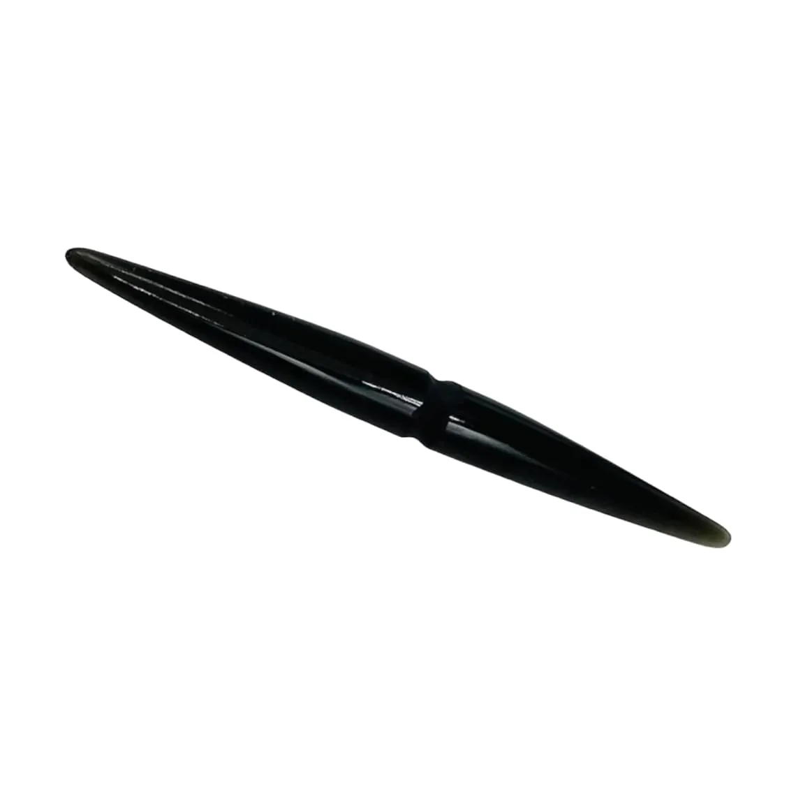 Natural Black Obsidian Crystal Handmade Body Piercing Jewelry, Sizes 14g (1.6mm) to 1/2 inch (12mm) (6g (4mm))