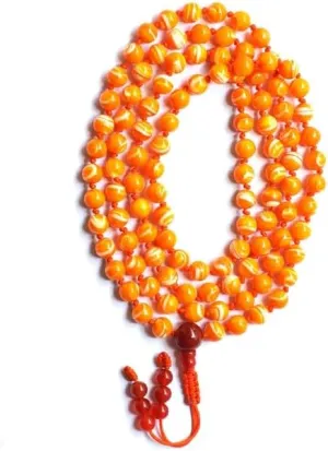 Natural Golden Mother Of Pearl 8mm 108 Mala Beads, Spiritual, Meditation Beads, Reiki, Japa Mala, Buddhist Prayer Beads, Yoga Bracelet, healing beads LKMALA-RRGU-662