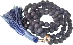 Natural grey cat's eye 8mm 108 Mala Beads, Spiritual, Meditation Beads, Reiki, Japa Mala, Buddhist Prayer Beads, Yoga Bracelet, healing beads LKMALA-RRGU-1924