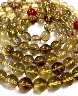 Natural Honey Quartz 8mm 108 Mala Beads, Spiritual, Meditation Beads, Reiki, Japa Mala, Buddhist Prayer Beads, Yoga Bracelet, healing beads LKMALA-RRGU-265