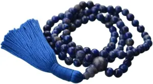 Natural Lapis Lazuli 8mm 108 Mala Beads, Spiritual, Meditation Beads, Reiki, Japa Mala, Buddhist Prayer Beads, Yoga Bracelet, healing beads LKMALA-RRGU-1810