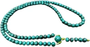 Natural Malachite 6mm 108 Mala Beads, Spiritual, Meditation Beads, Reiki, Japa Mala, Buddhist Prayer Beads, Yoga Bracelet, healing beads LKMALA-RRGU-187