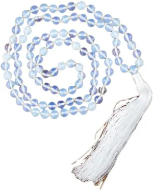 Natural OPALITE 8mm 108 Mala Beads, Spiritual, Meditation Beads, Reiki, Japa Mala, Buddhist Prayer Beads, Yoga Bracelet, healing beads LKMALA-RRGU-3086