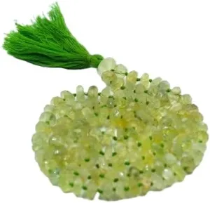 Natural Prehnite 8-10mm 108 Mala Beads, Spiritual, Meditation Beads, Reiki, Japa Mala, Buddhist Prayer Beads, Yoga Bracelet, healing beads LKMALA-RRGU-1477
