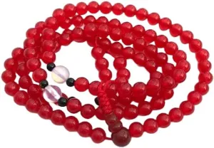 Natural red jade,opal,onyx 4,6,8mm 108 Mala Beads, Spiritual, Meditation Beads, Reiki, Japa Mala, Buddhist Prayer Beads, Yoga Bracelet, healing beads LKMALA-RRGU-1610, 34 inch