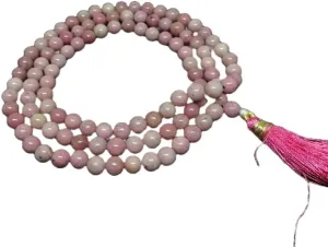 Natural Rhodochrosite 6mm 108 Mala Beads, Spiritual, Meditation Beads, Reiki, Japa Mala, Buddhist Prayer Beads, Yoga Bracelet, healing beads LKMALA-RRGU-288