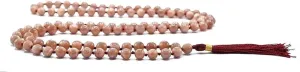 Natural Sunstone 8mm 108 Mala Beads, Spiritual, Meditation Beads, Reiki, Japa Mala, Buddhist Prayer Beads, Yoga Bracelet, healing beads LKMALA-RRGU-1558