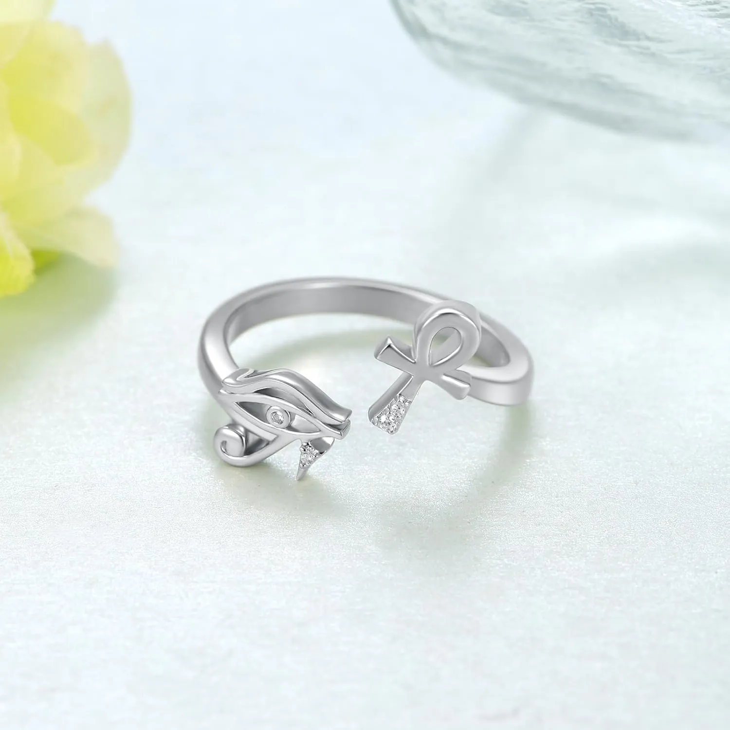 Open Ring for Women Sterling Silver Thumb Ring Spoon Ring for Women