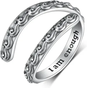 Open Ring for Women Sterling Silver Thumb Ring Spoon Ring for Women