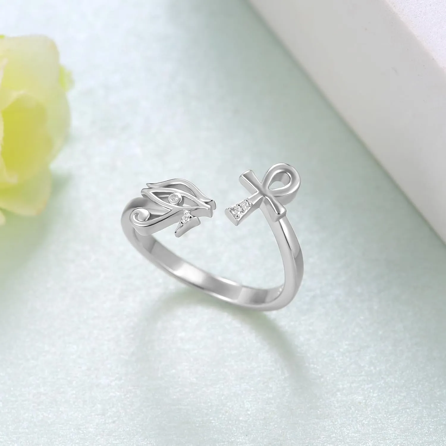 Open Ring for Women Sterling Silver Thumb Ring Spoon Ring for Women