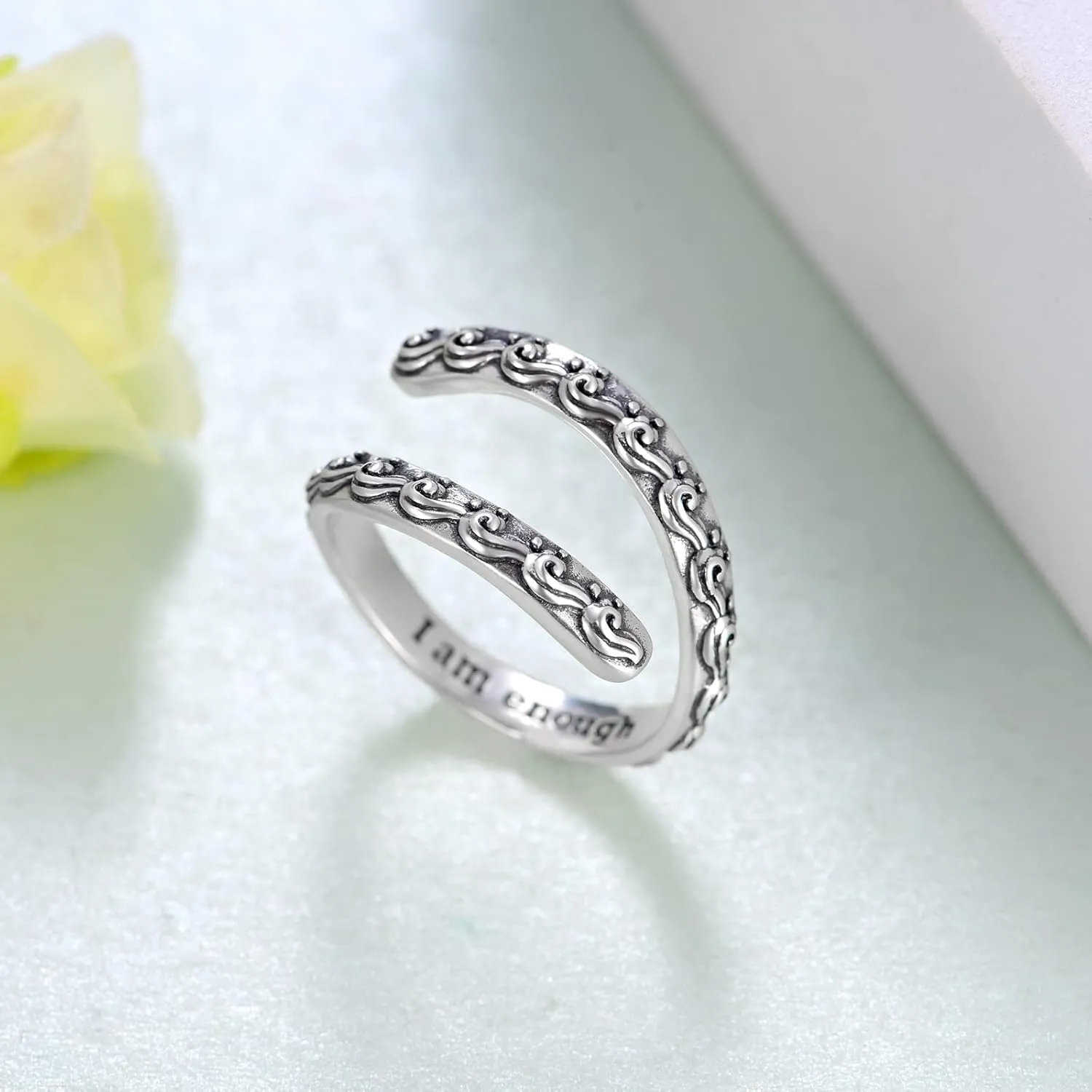 Open Ring for Women Sterling Silver Thumb Ring Spoon Ring for Women