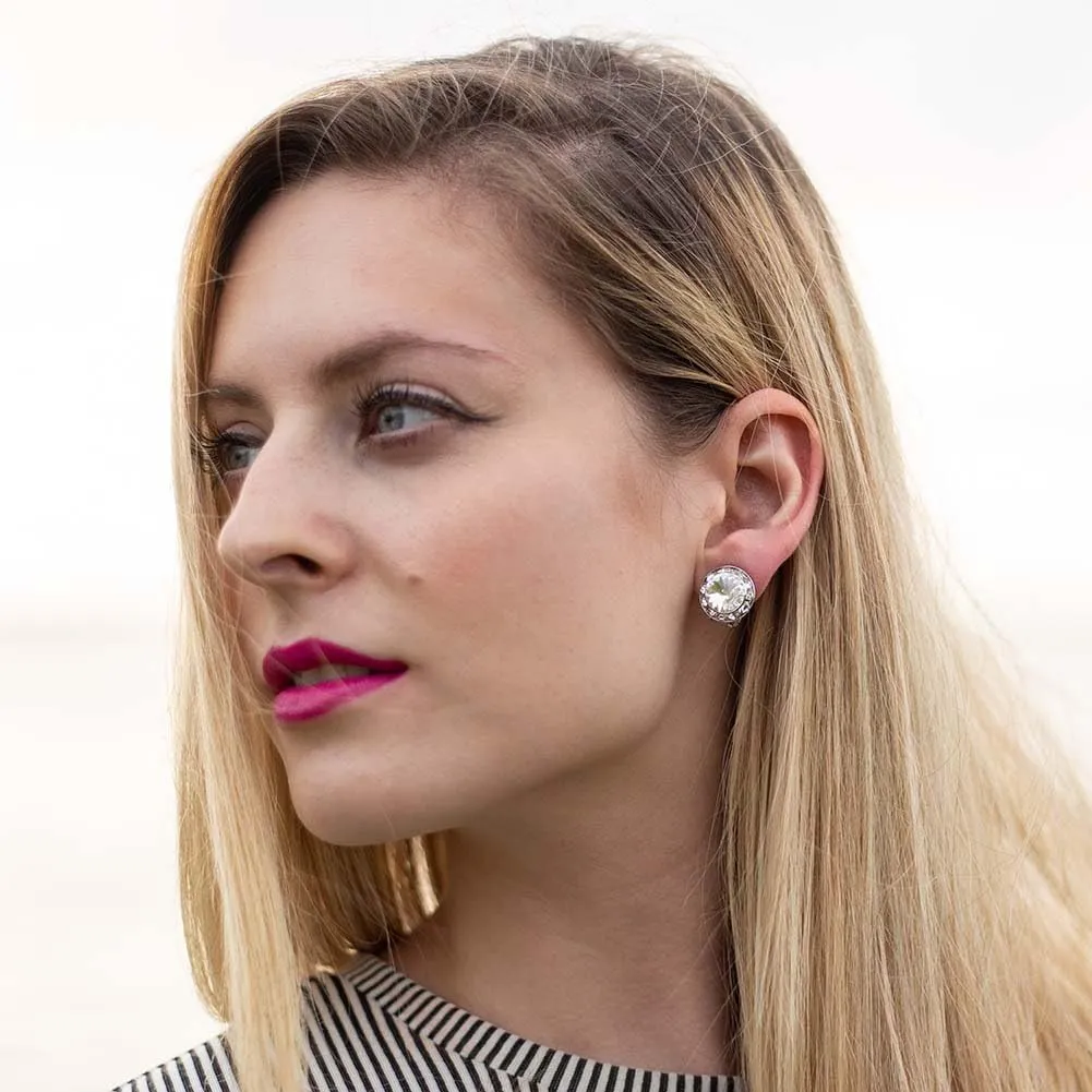 PammyJ 15mm Crystal CLIP-ON Earrings