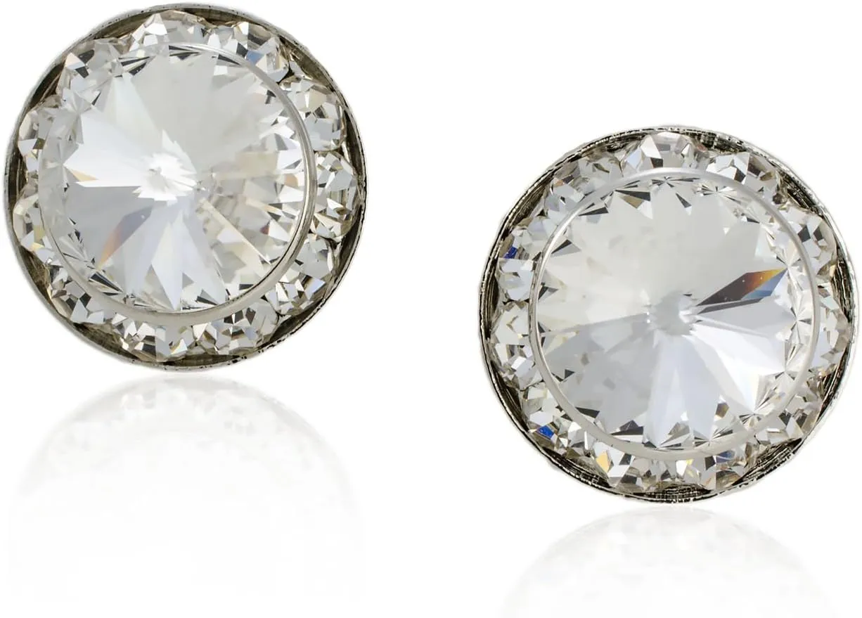PammyJ 15mm Crystal CLIP-ON Earrings