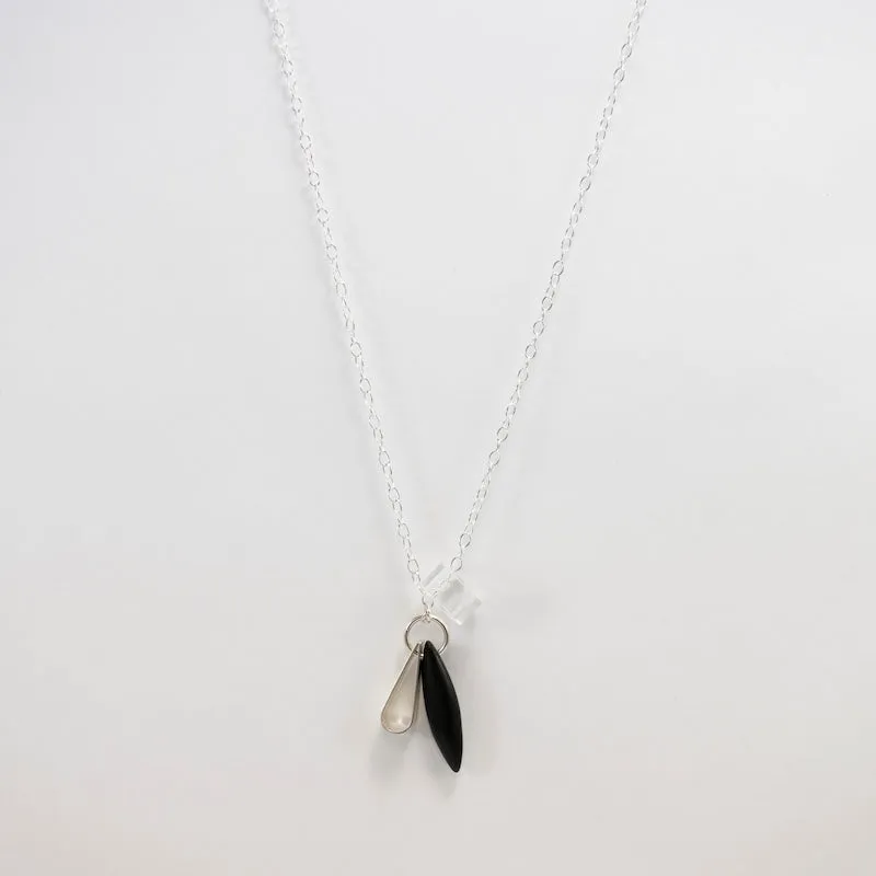 Raven and Teardrop Necklace