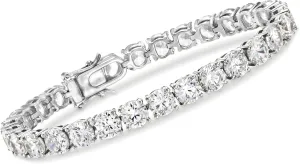 Ross-Simons 23.00 ct. t.w. CZ Tennis Bracelet in Sterling Silver
