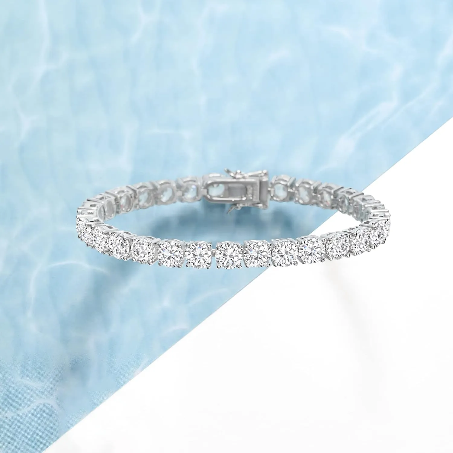 Ross-Simons 23.00 ct. t.w. CZ Tennis Bracelet in Sterling Silver
