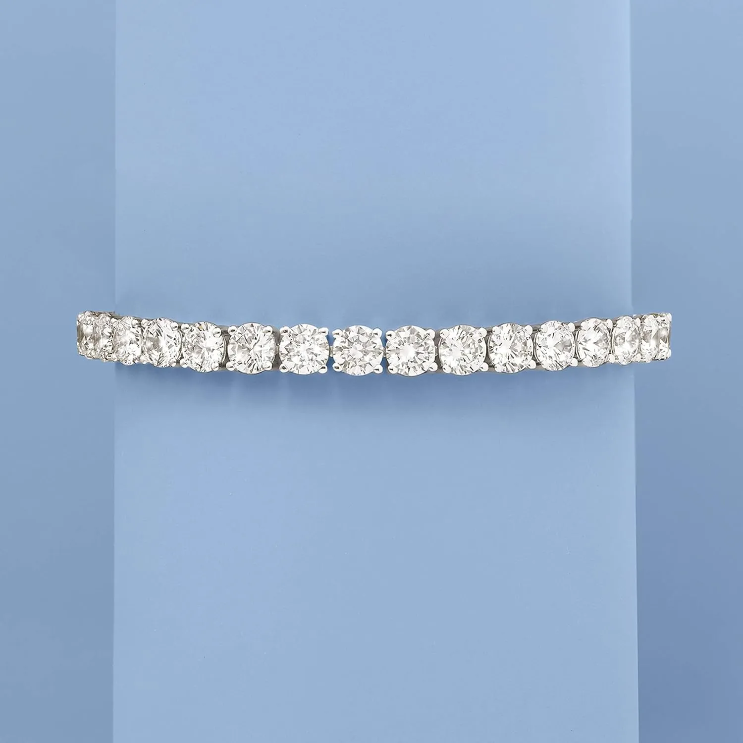 Ross-Simons 23.00 ct. t.w. CZ Tennis Bracelet in Sterling Silver