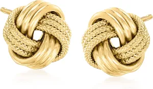 Ross-Simons Italian Sterling Silver Love Knot Earrings