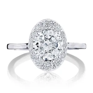 Round, Oval Bloom Engagement Ring