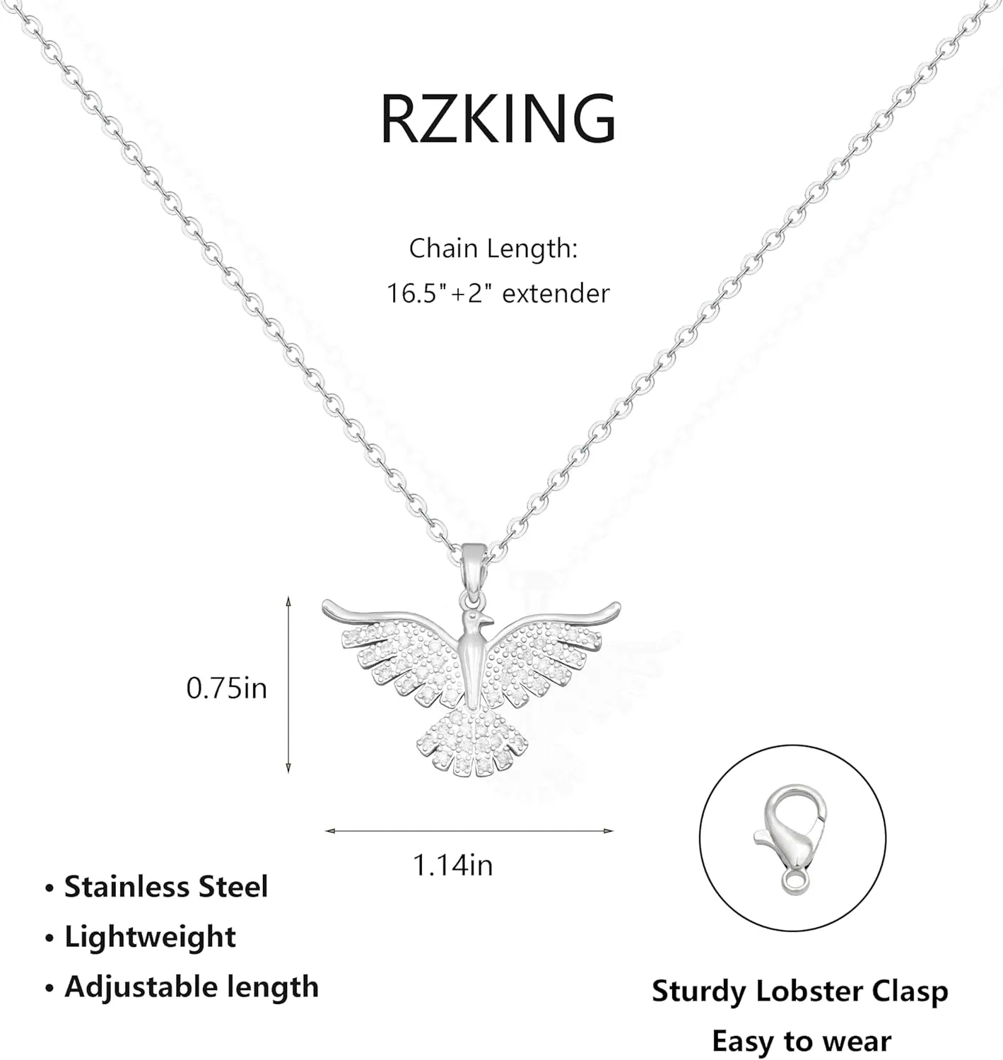 RZKING Silver Necklace for Women, Dainty Cat Candy Bow Moonstone Necklace, Gifts for Best Friend Sister Mom Daughter Teacher, Mothers Day Birthday Christmas Thank You Gifts