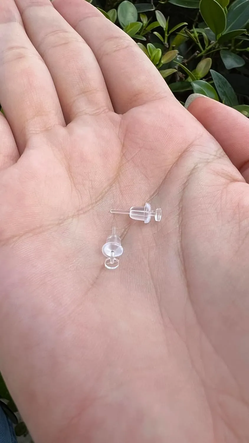 Satix Mix Style Clear Piercing Retainers for Work Surgery, Bioflex Clear Earring Retainer, Clear Nose Rings Retainer, Flat Top Nose Bone Retainer, Clear Septum Retainer, Flexible Horseshoe Retainer