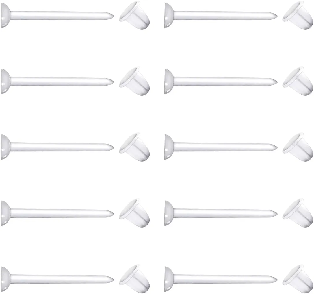 Satix Mix Style Clear Piercing Retainers for Work Surgery, Bioflex Clear Earring Retainer, Clear Nose Rings Retainer, Flat Top Nose Bone Retainer, Clear Septum Retainer, Flexible Horseshoe Retainer