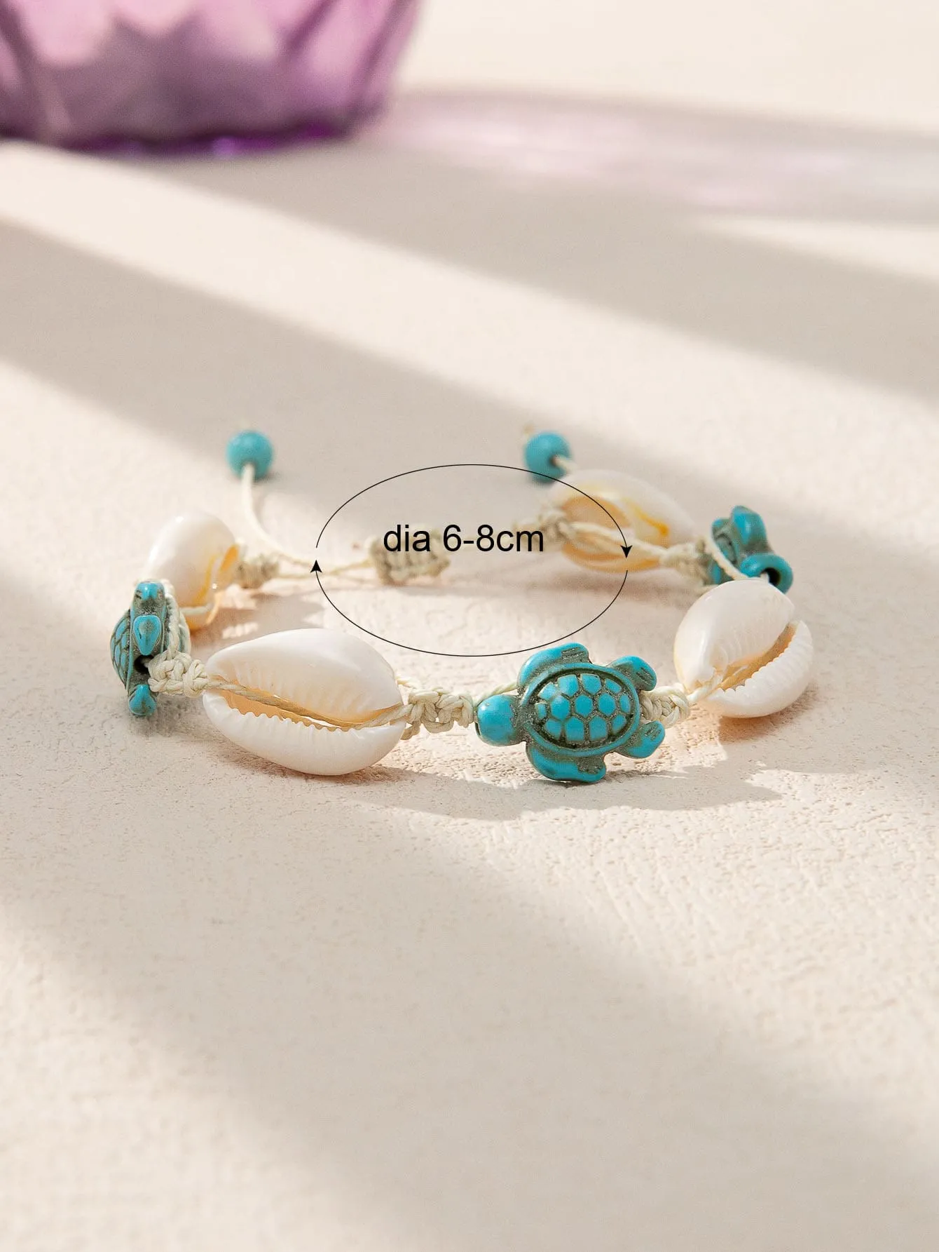Sea Turtle & Shell Decor Bracelet Women Bracelet Stackable Bracelet Crafted