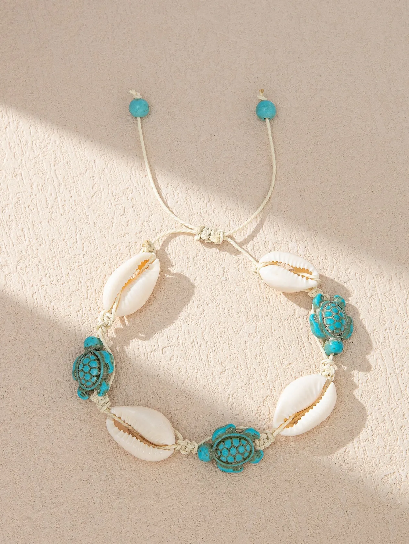 Sea Turtle & Shell Decor Bracelet Women Bracelet Stackable Bracelet Crafted