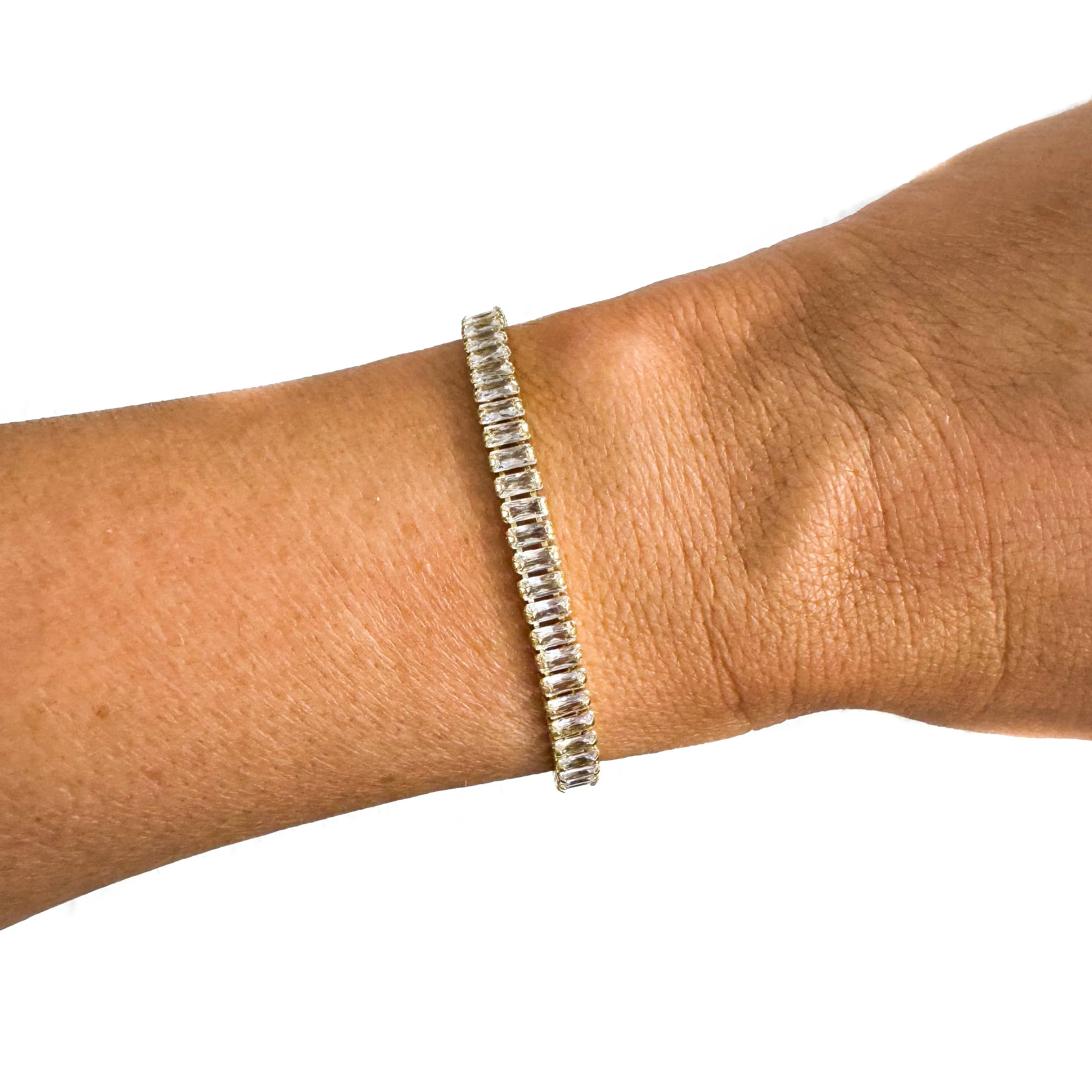 Semi Precious Pave Gold Filled Adjustable Bracelets
