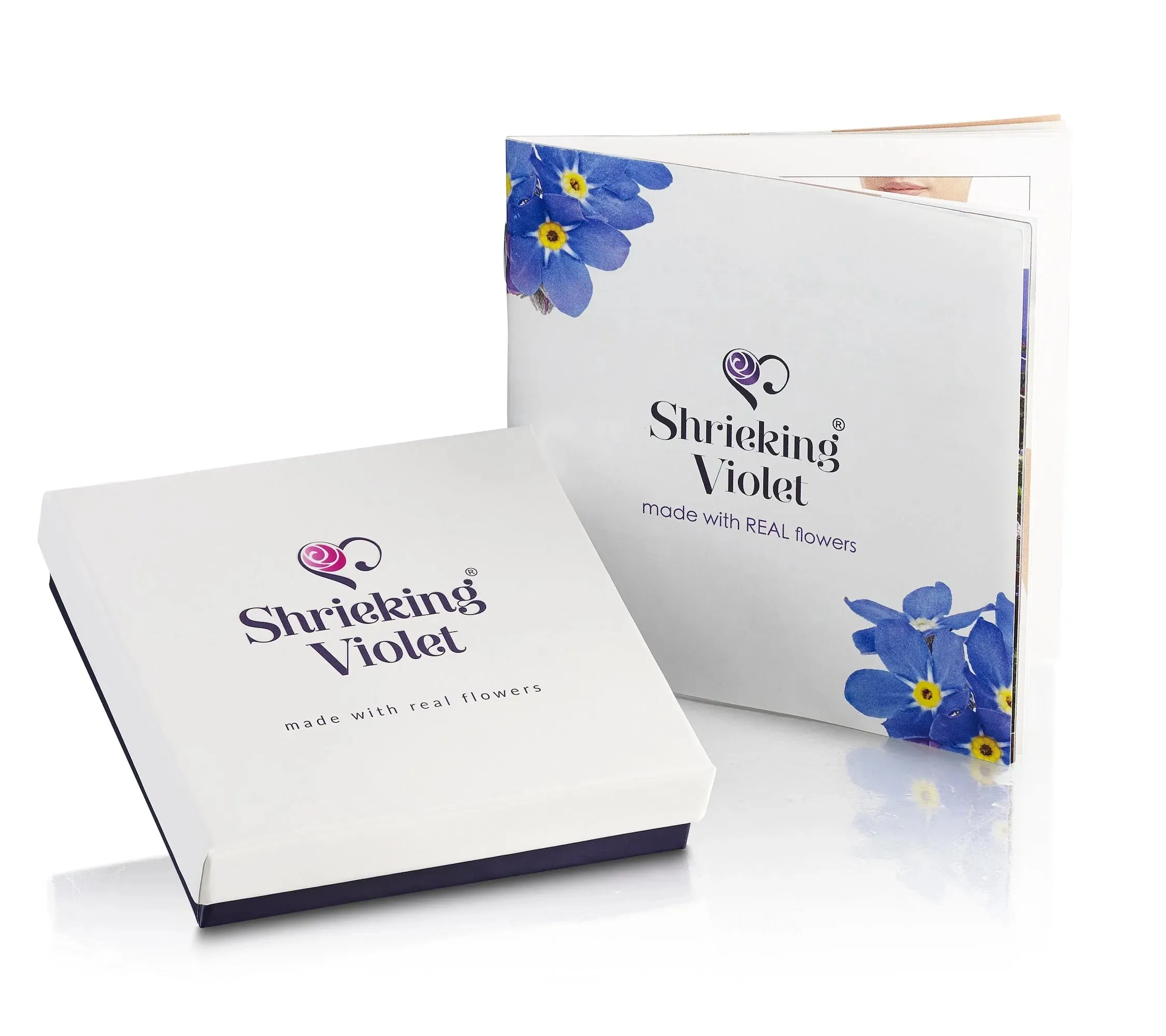 Shrieking Violet® Sterling Silver Poppy Rose Heart Pendant Necklace