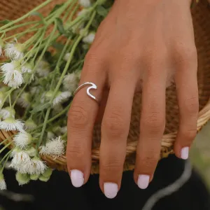 Silver Wave Ring