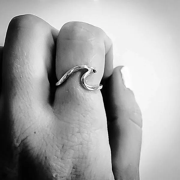 Silver Wave Ring