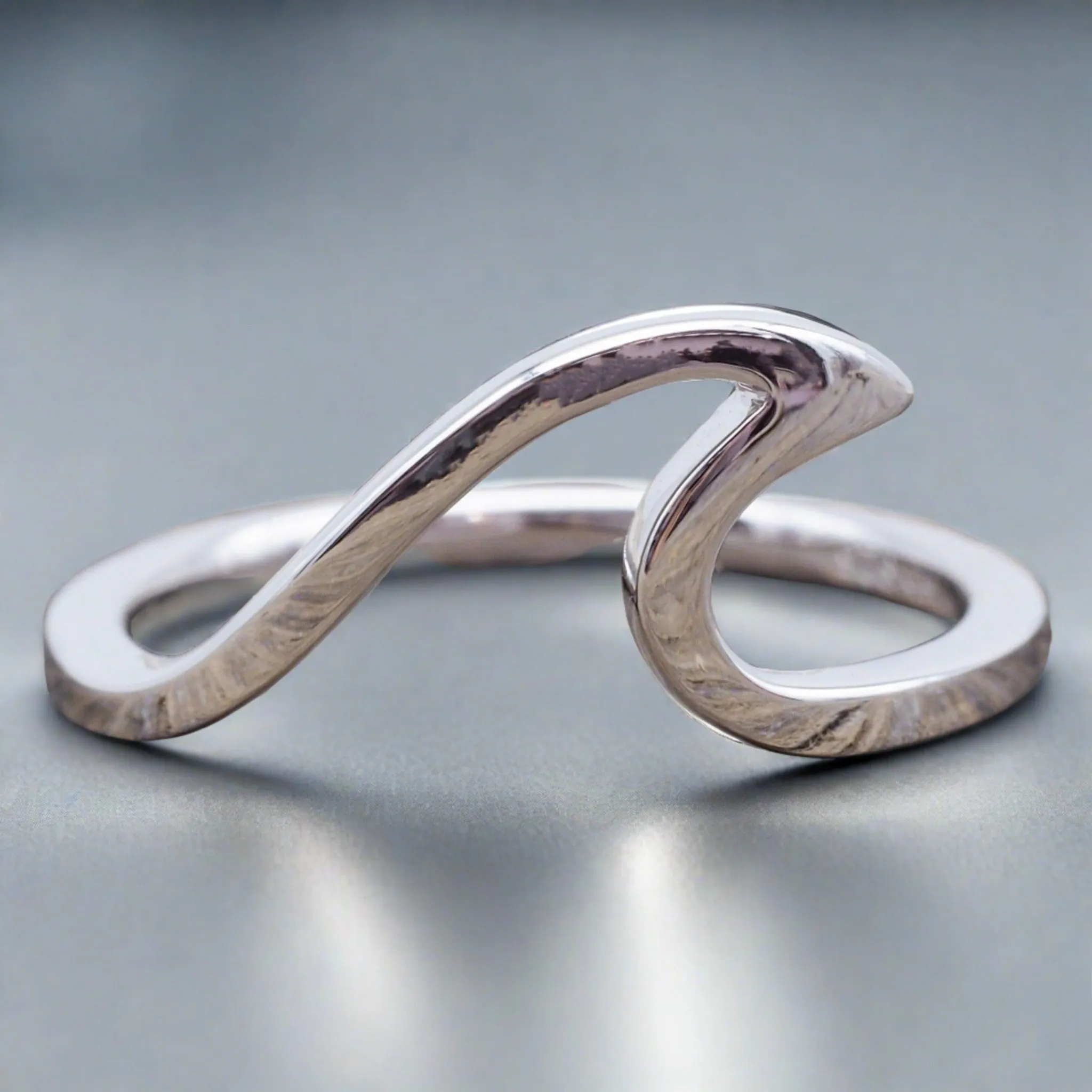 Silver Wave Ring