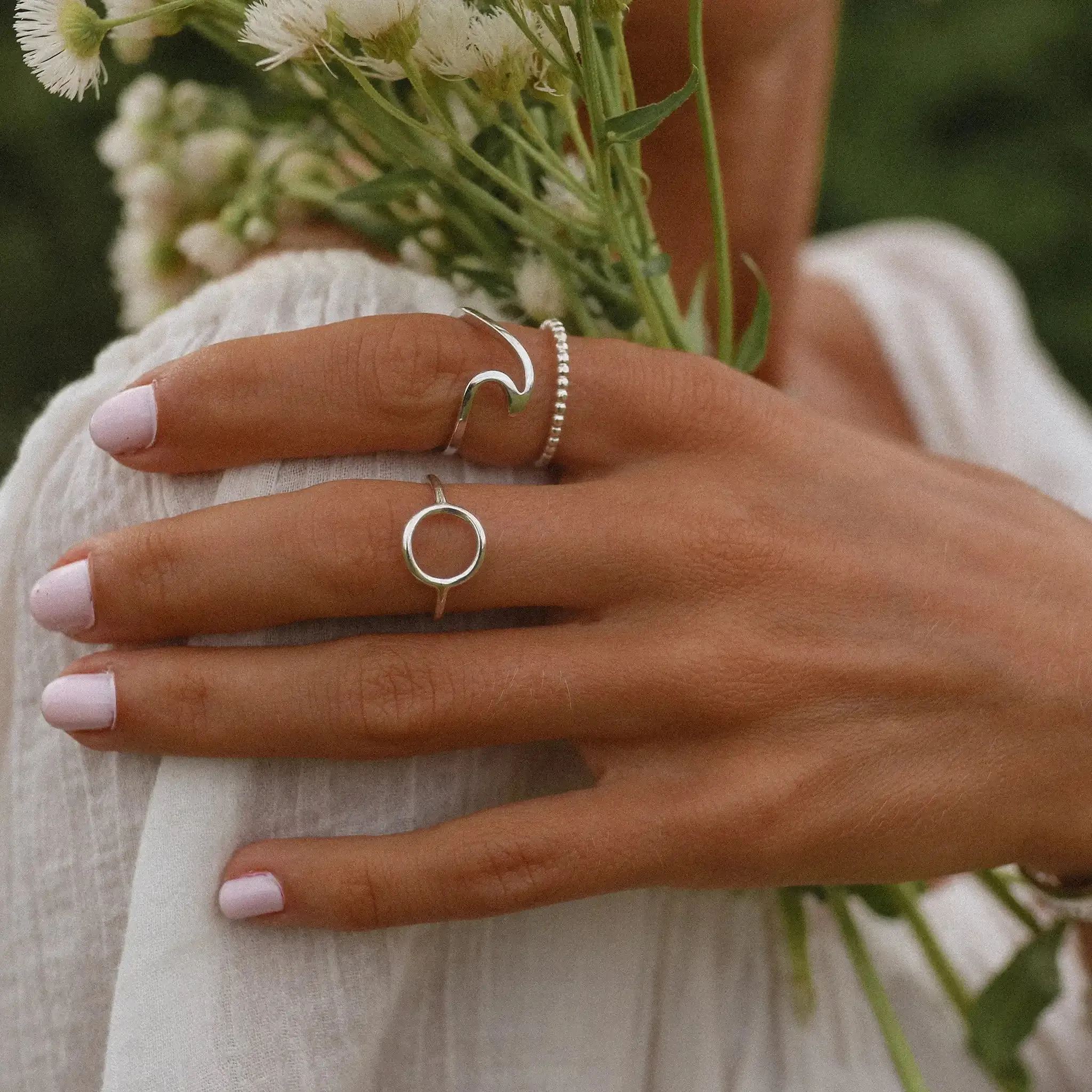 Silver Wave Ring
