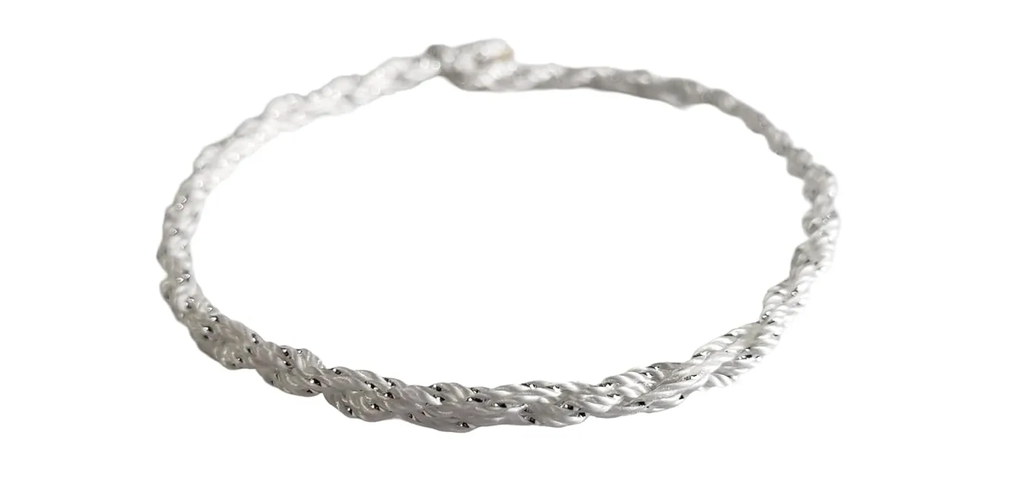 SILVER WHITE BOHO SURFER Style BRACELET Friendship Tibetan Buddhist Tibetan Buddhist POWER and GOOD LUCK Kabbalah PROTECTS YOU From Harmful Energy And NEGATIVITY