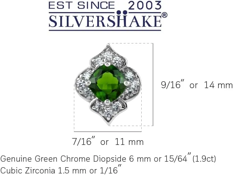 Silvershake Created or Genuine Birthstone Gemstones 925 Sterling Silver Vintage Style Stud Post Earrings Jewelry for Women Wedding Anniversary Business Attire
