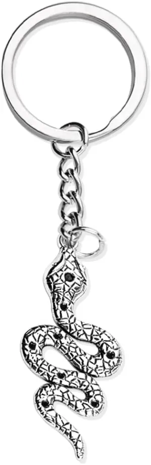 Snake Keychain for Purse Bag Charms for Handbags Wallet Snake Charm for Handbags Tote Bag Keyring for Women Daughter Sister Birthday Gifts for Son Brother Christmas Gift for Friend Bestie