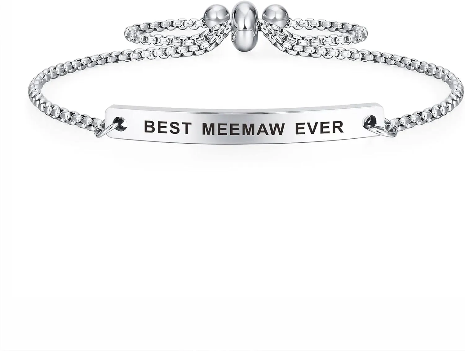 SOUSYOKYO Meemaw Bracelet Jewelry - Best Meemaw Ever - Love Mothers Day Birthday Gift Ideas