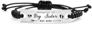 SOUSYOKYO Sister Gifts Bracelet, Pregnancy Announcement Jewelry