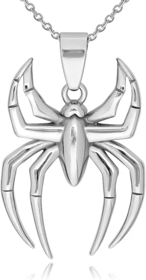 Spiderman Pendant Necklace,Spider Jewelry for Men and Women,Casual and Cosplay Accessory,Fans' Favorite Spider Man Chain,Great for Halloween